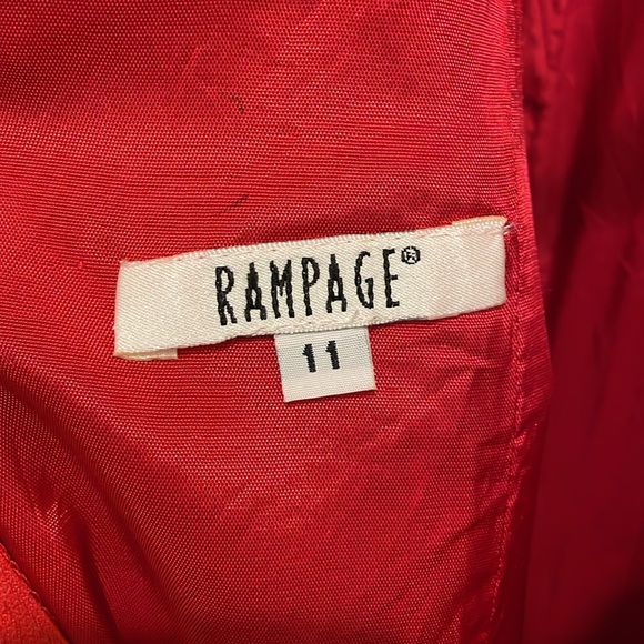 RAMPAGE Strappy Vintage 90s Pin Up Baby Doll Skater Tuxedo Mini Skirt Dress Y2K - Picture 10 of 12